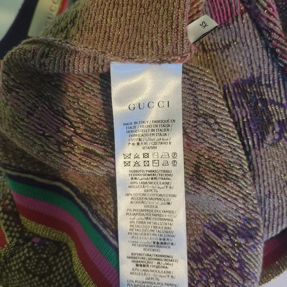 Gucci Logo, Floral Print Sweater - Picture 5 of 6